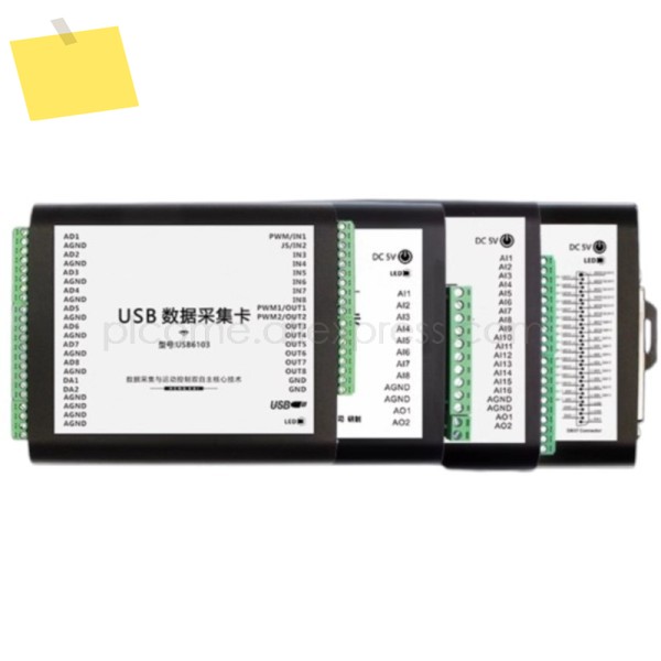 형 USB DAQ 81632 채널 아날로그 입력 수집 모듈 16비트 50Ksps ~ DIO PWM Labview, Matlab, Python 지원 제품 이미지