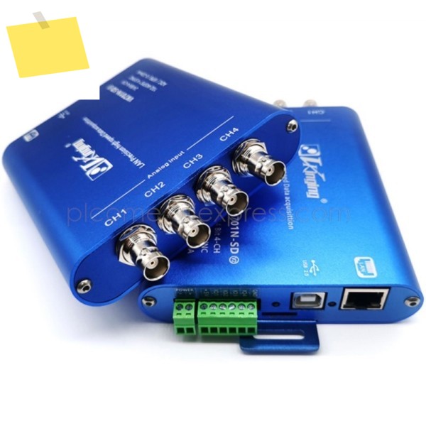 4채널 동기식 데이터 수집 카드 이더넷LAN 24비트 ADC IEPE 0-20mA 102.4Ks DAQ SD 오프라인 저장 Labview Matlab 제품 이미지