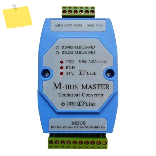 절연형 RS485 또는 RS232 - MBUS 마스터 컨버터 350 부하 투명 전송 모듈 제품 이미지