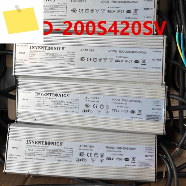 Inventronics 24-48V 200W 전원 공급 장치 EUD-200S420SV용 거의 새것과 같은 미사용 1개 제품 이미지