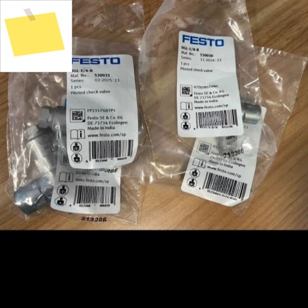 FESTO 페스토 역류 방지 밸브 부품 HGL-18-BHGL-14-BQS-6 530030 제품 이미지