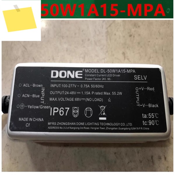 DONE IP67 24-48V 50W DL-50W1A15-MPA 18-36V 새 전원 공급 장치 제품 이미지