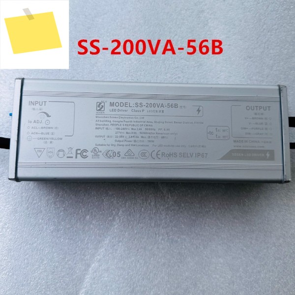 거의 새것과 같은 미사용 전원 공급 장치 SOSEN 22-56V 200W SS-200VA-56B 730W 제품 이미지