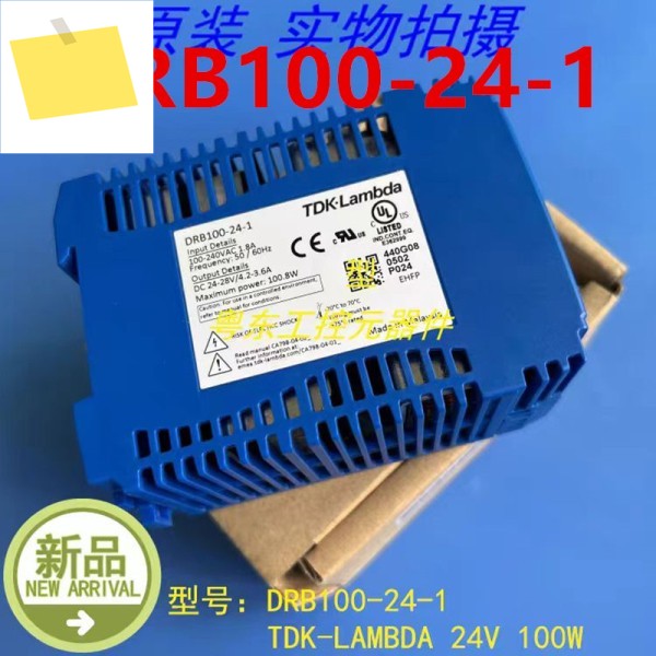기존 TDK-LAMBDA 24V3.6A 100.8W DIN 레일 전원 공급 장치 DRB100-24-1 용 새 제품 이미지