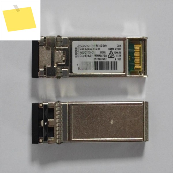 부품은 원래의 Cisco 16G 메가 멀티모드 SFP + DS-SFP-FC16G-SW 광 모듈 850n에 적합합니다. 제품 이미지