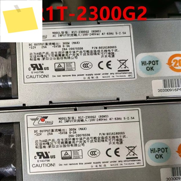 EMACS 300W 전원 공급 장치 R1T-2300G2 R2K-5800V 용 1PCS 새 원본 제품 이미지