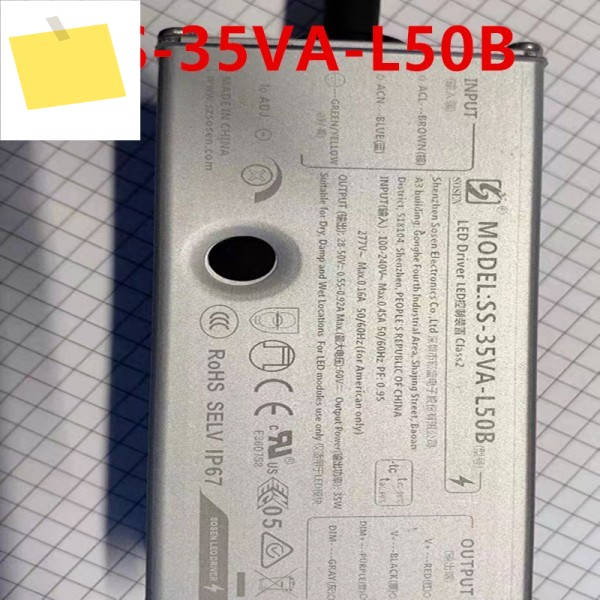 기존 SOSEN 28-50V 0.55-0.92A 35W SS-35VA-L50B 36-54V 용 새 전원 공급 장치 제품 이미지