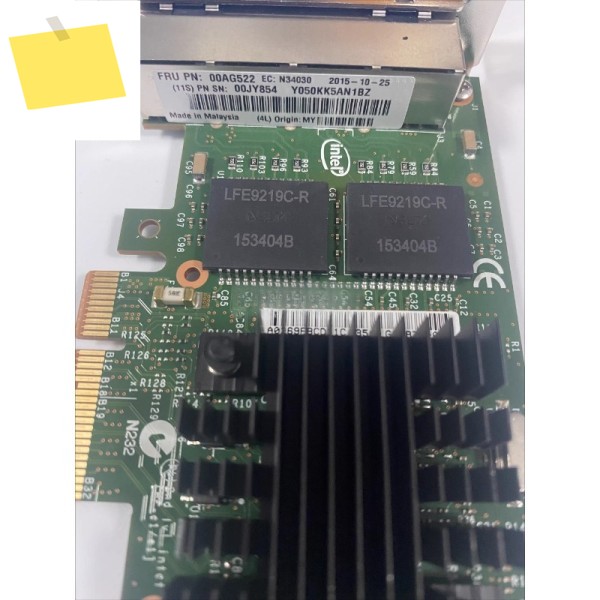 원래 분해용 부품 신품 IBM 00AG522 I350-T4 PCI-E 4포트, 기가비트 네트워크 인터페이스 카드 제품 이미지