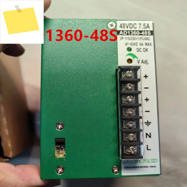 ACRO 48V7.5A 360W AD1360-48S용 새 원본 전원 공급 장치 제품 이미지