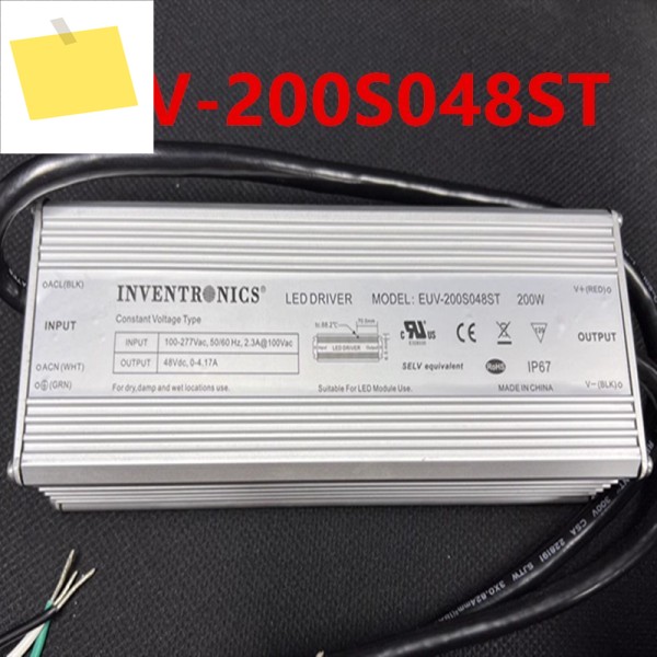 INVENTRONICS 48V0-4.17A 200W EUV-200S048ST용 새 원본 전원 공급 장치 제품 이미지
