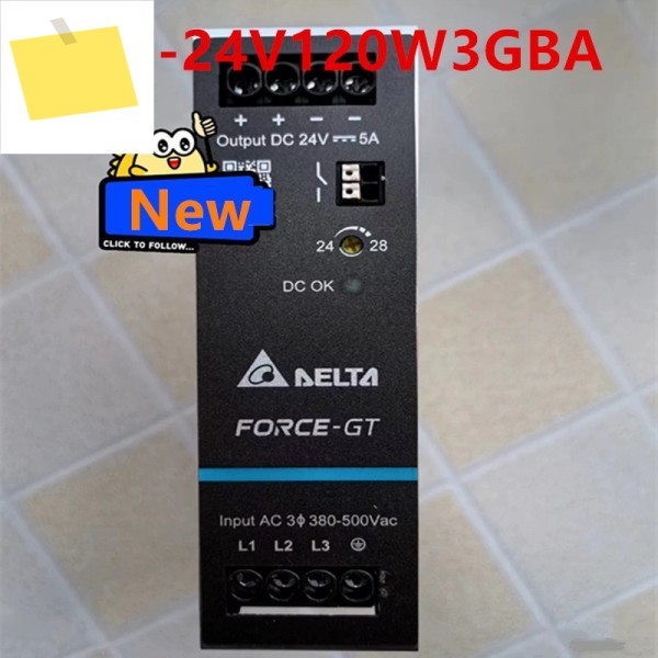 기존 DELTA 24V5A 120W DIN 레일 전원 공급 장치 DRF-24V120W3GBA 용 새 제품 이미지