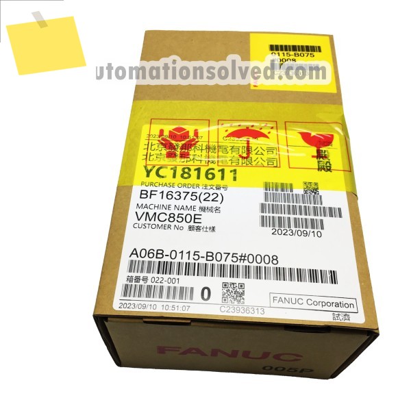 A06B-0115-B075를 한국어로 번역하세요 # 0005 Fanuc AC 서보 모터 신품 제품 이미지
