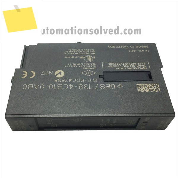 6ES7 138-4CB10-0AB0 전원 모듈 제품 이미지