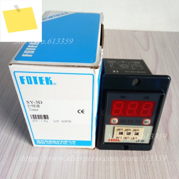1PC SY-3D 220VAC FOTEK 디지털 디스플레이 전원 켜기 지연 타이머 새 제품 제품 이미지