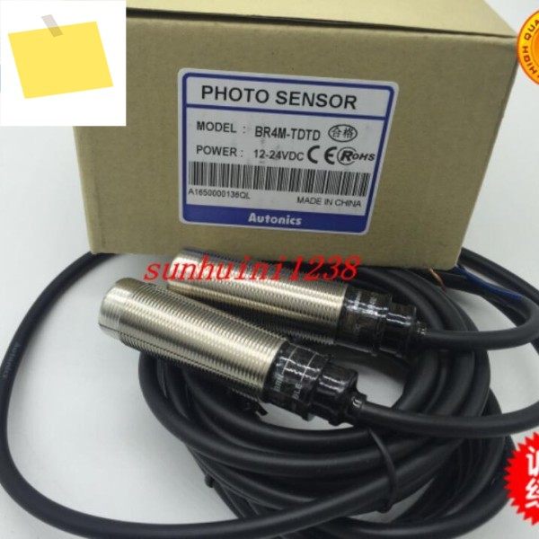 1set BR4M-TDTD Autonics 신품 스루 빔 광전 스위치 센서 M18 12-24 VDC 제품 이미지
