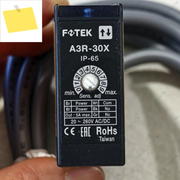 A3R-30X FOTEK 확산 반사 전원 사진 센서, 1 세트, 새제품 제품 이미지
