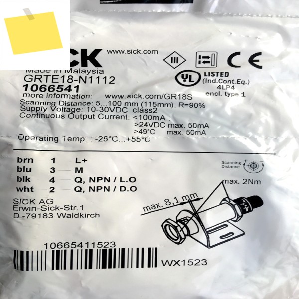 1PC GRTE18-N1112 또는 Sick 광전 스위치 센서 신품 원본 제품 이미지