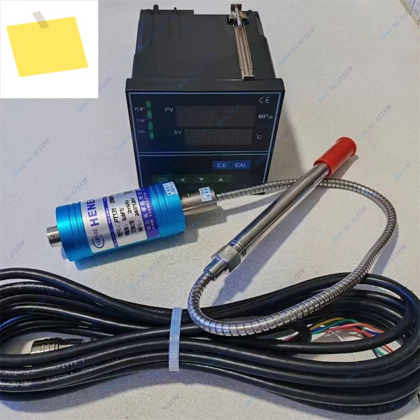 1set PT131-35MPa-M14x1.5-K + PS20L HENENG 고온 용융 압력 온도 센서 2mVV 기기 포함 제품 이미지