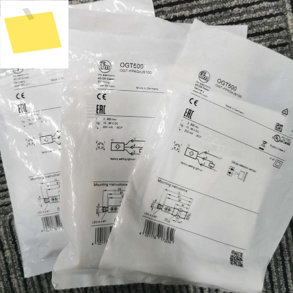 IFM 신품 확산 반사 센서 OGT500 OGT-FPKGUS100 제품 이미지