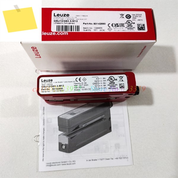 1PC 루즈 GSU12G6X.3-M12 50142880 신품 초음파 그루브 센서 라벨 감지 제품 이미지