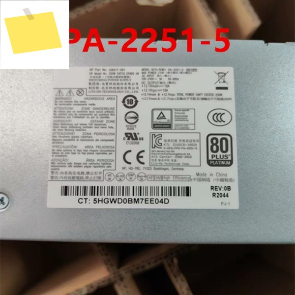 신품 전원 공급 장치 800 400G3 G4 250W PA-2251-5 L08417-001 제품 이미지