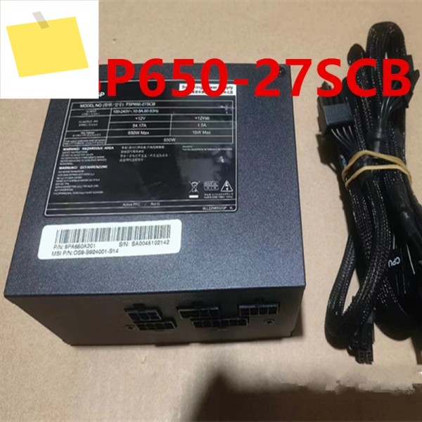 기존 FSP SFX 10Pin 650W 전원 공급 장치 FSP650-27SCB 9PA650A201 용 새 제품 이미지