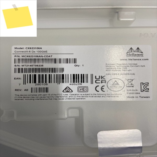 MCX623106AN-CDAT 멜라녹스Mellanox CX6 100Gb 듀얼 포트 기가비트 이더넷 네트워크 인터페이스 카드 부품 제품 이미지