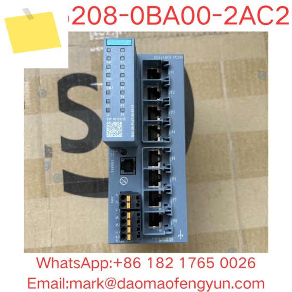 6GK5208-0BA00-2AC2 중고 테스트 완료 양호한 상태 SCALANCE XC208 관리 가능한 레이어 2 IE 스위치; 62443-4-2 인증 제품 이미지