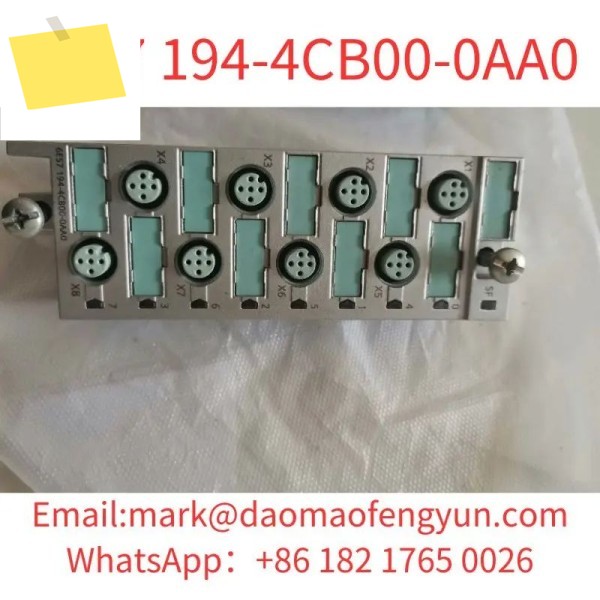 6ES7194-4CB00-0AA0 중고 테스트 완료 양호한 상태 SIMATIC DP 디지털 전자 모듈용 연결 ET 200 PRO, 8xM 제품 이미지