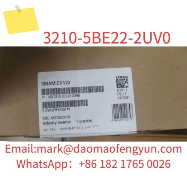 6SL3210-5BE22-2UV0 신품 SINAMICS V20 380-480 V 3 AC -15+10% 47-63Hz 정격 전력 2.2kW, 60초 동안 과부하 제품 이미지
