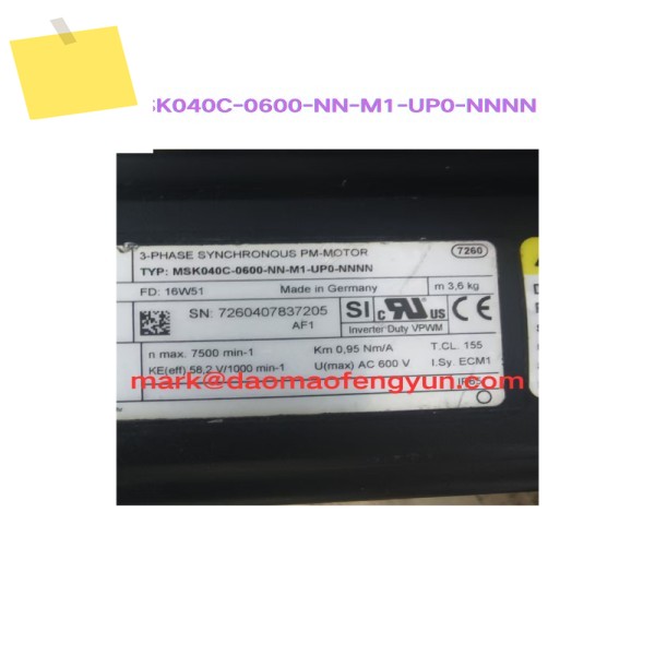 MSK040C-0600-NN-M1-UP0-NNNN 중고 서보 모터 테스트 OK,PU 261.2 수평 제품 이미지