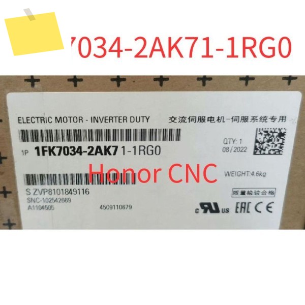 1FK7034-2AK71-1RG0 신품 SIMOTICS S 동기 모터 1FK7-CT PN=0.63kW 제품 이미지