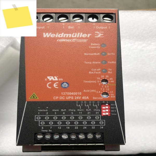 CP DC UPS 24V 40A 새 제품 Weidmüller 전원 공급 장치 주문 번호 1370040010 제품 이미지