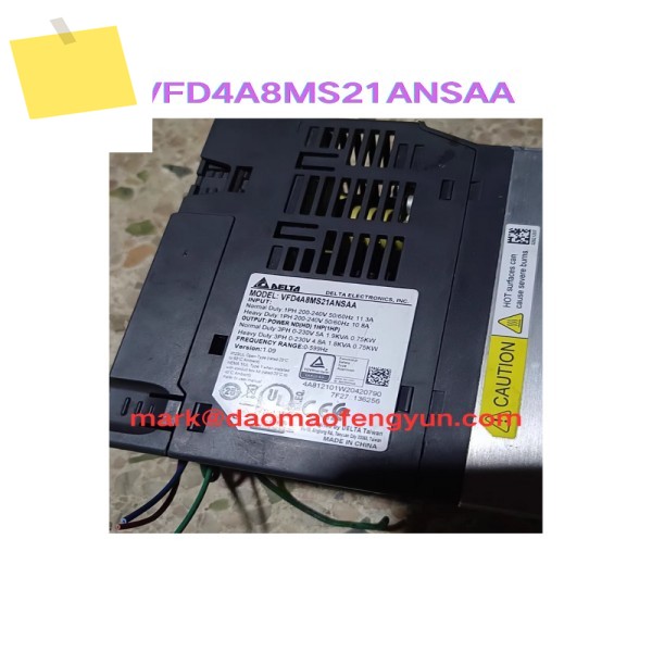 VFD4A8MS21ANSAA 중고 220v 0. 75kw 인버터 테스트 완료 제품 이미지