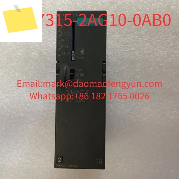 6ES7315-2AG10-0AB0 중고 테스트 완료 양호한 상태 SIMATIC S7-300, CPU 315-2DP 중앙 처리 장치 제품 이미지