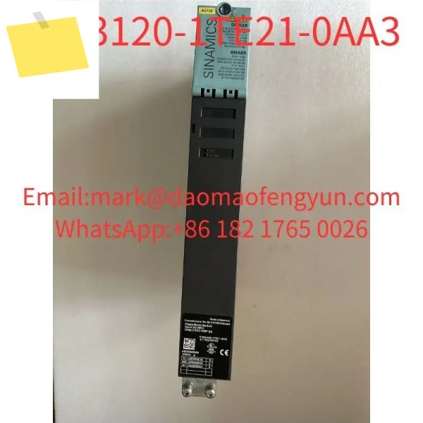 6SL3120-1TE21-0AA3 중고 테스트 완료, 양호한 상태 SINAMICS S120 단일 모터 모듈 입력: 600V DC 3AC, 9A 제품 이미지