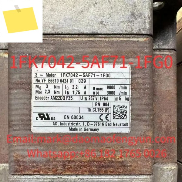 1FK7042-5AF71-1FG0 중고 모터는 양호한 상태로 테스트되었습니다 제품 이미지