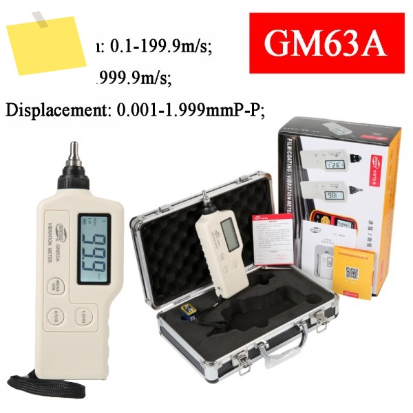 BENETECH GM63A 진동 분석기 프로브 휴대용 포켓 디지털 지진 탐지기 제품 이미지