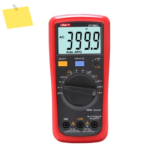 UNI-T UT136C+ 온도 ACDC 저항 주파수 테스터 미터 자동 범위 디지털 제품 이미지