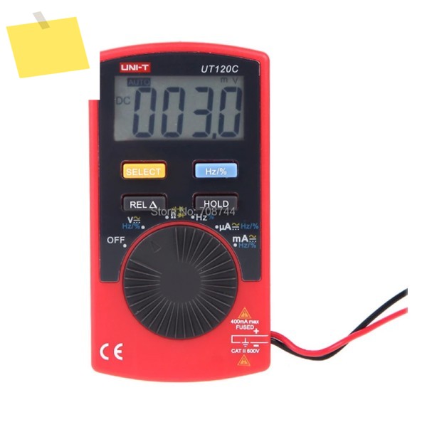 UNI-T UT120C ACDC 전류 전압 측정기 테스터 초소형 자동 범위 조정 종료 디지털 멀티미터 정전용량 저항 제품 이미지