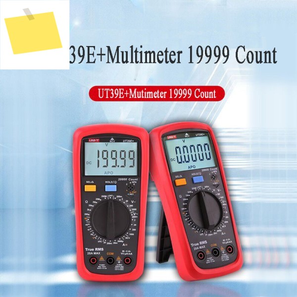 UNI-T UT39E+ 디지털 멀티미터 20A 1000V AC DC 휴대용 진정한 RMS 테스터 용량 측정 제품 이미지