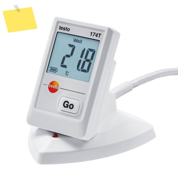 Testo 0572 0500 174T 및 미니 습도온도 데이터 로거용 USB 케이블이 포함된 데스크탑 크래들 제품 이미지