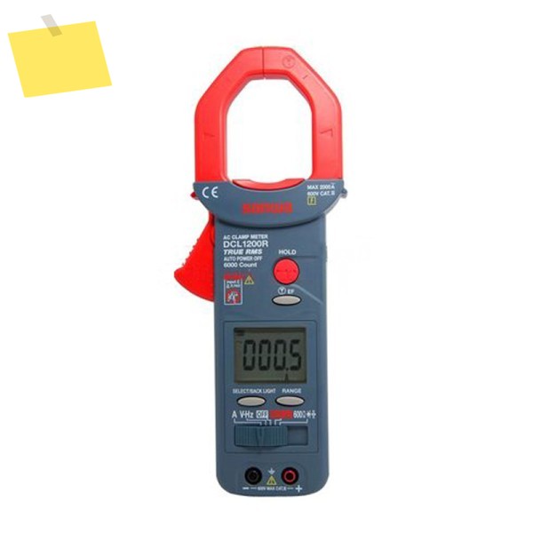 산와 DCL1200R RMS 경량 클램프 미터 디지털 기능 포함, 비접촉식 전압 감지 제품 이미지