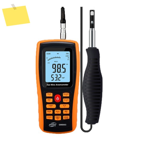 BENETECH GM8903 측정기기 풍속계 디지털 온도 USB 인터페이스 0~30ms 센서 제품 이미지