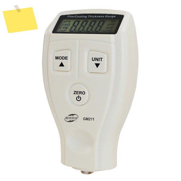 BENETECH GM211 LCD 필름 코팅 두께 게이지 미터 2in1 FeNFe 비자 성 표면 페인트 측정 제품 이미지