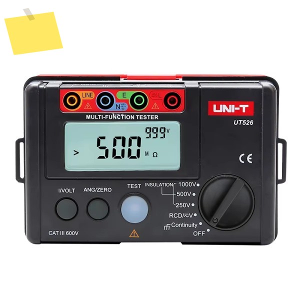 UNI-T UT526 다기능 전기 절연 테스터 접지 저항계 + 1000V+RCD 테스터+연속성+VacDc 4 in 1 제품 이미지
