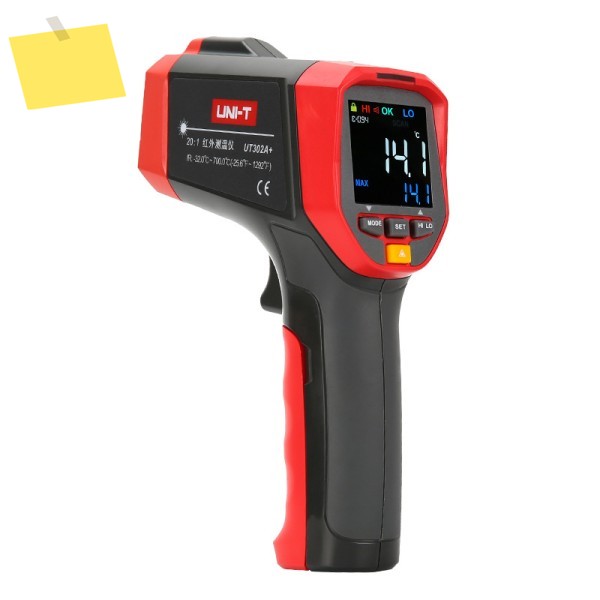 UNI-T UT302A+ 비접촉 산업용 온도 측정기 적외선 고온계 LCD 백라이트 레이저 제품 이미지