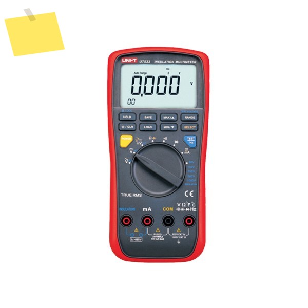 UNI-T UT533 RMS 자동 50~1000V 절연 저항계 디지털 멀티미터 정전용량 온도 테스터 메가옴미터 제품 이미지