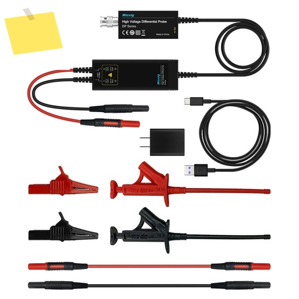 Micsig DP700 오실로스코프 고전압 차동 프로브 키트 USB 전원 100MHz 대역폭 제품 이미지