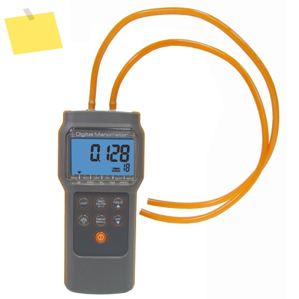 AZ82062 차압계 c6 Psi 경제형 디지털 어두운 곳에서도 사용 가능한 블루 백라이트 기능, 저전력 표시기 제품 이미지